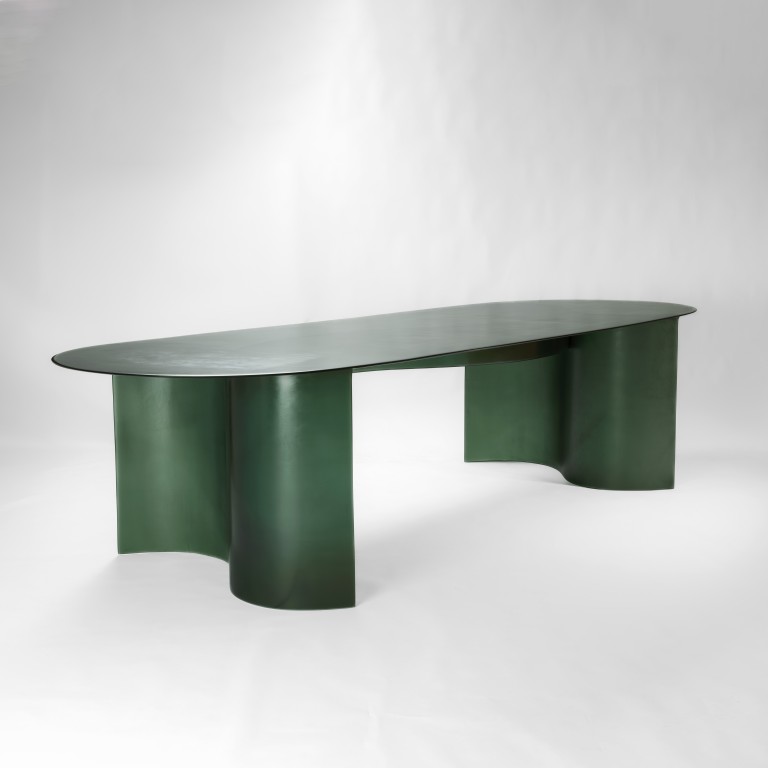 - New Wave - Table à manger (Vert Volan)